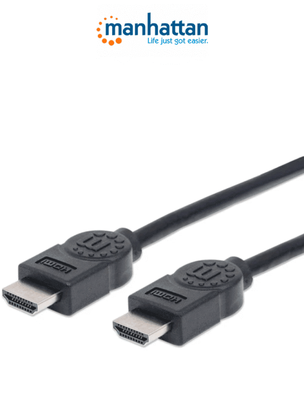 Cable HDMI de Alta Velocidad de 1.8 Metros Resolución 4k@30Hz Soporta 3D HDMI Macho a Macho Soporta Canal de Retorno de Audio (ARC) Blindado para Reducir Interferencia - 306119