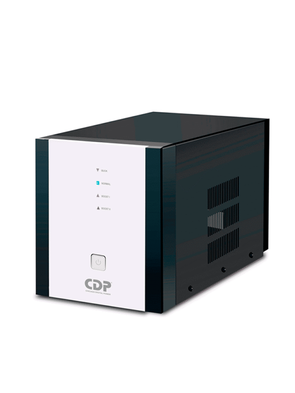 Regulador Especial para motores y CCTV 5000VA 2500W 8 Terminales de salida 1 Terminal de salida NEMA5-20R Retardante a incendio - R-AVR5008