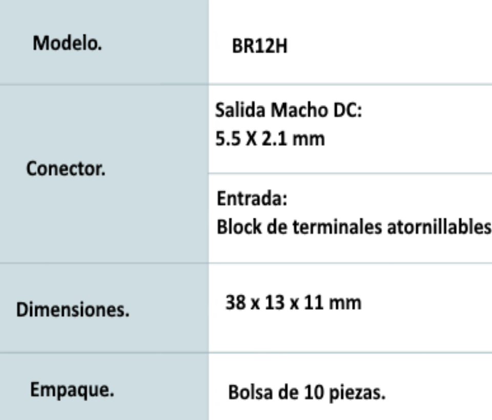 Bolsa de 10 Conectores Macho Para Alimentación de Camaras Terminales Tipo Tornillo Positivo y Negativo Resistente a la Oxidación - PSUBR12H - Imagen 2