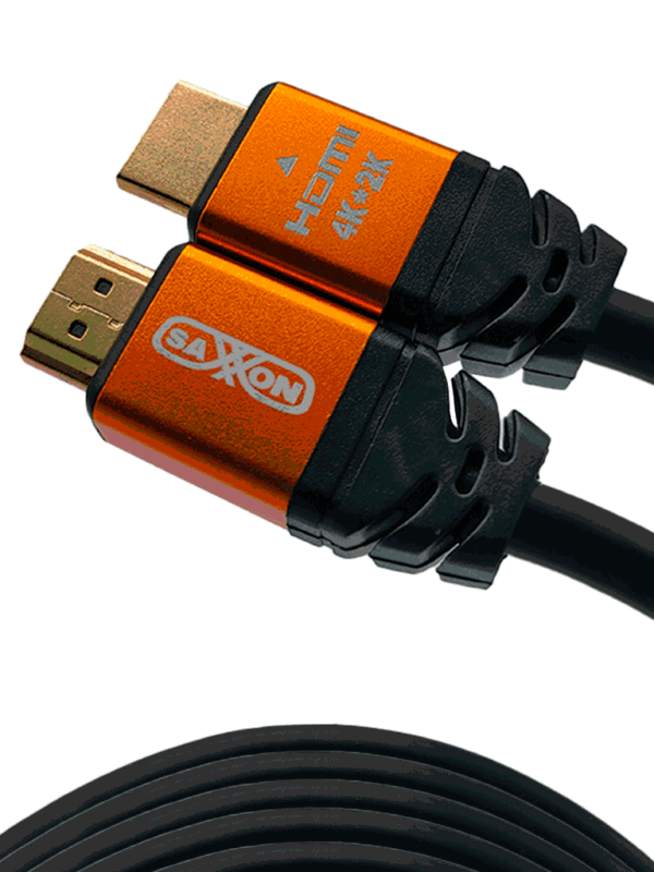 Cable HDMI de 15 metros de alta velocidad Versión 2.0 Resolución 4K Canal de retorno de audio (ARC) Video 3D Blindado para reducir interferencias Chapado en oro Alta resistencia y durabilidad - SX-15HD-C