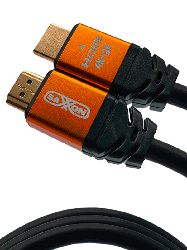 Cable HDMI de 5 metros de alta velocidad Versión 2.0 Resolución 4K Canal de retorno de audio (ARC) Video 3D Blindado para reducir interferencias Chapado en oro Alta resistencia y durabilidad - SX-50HD-C