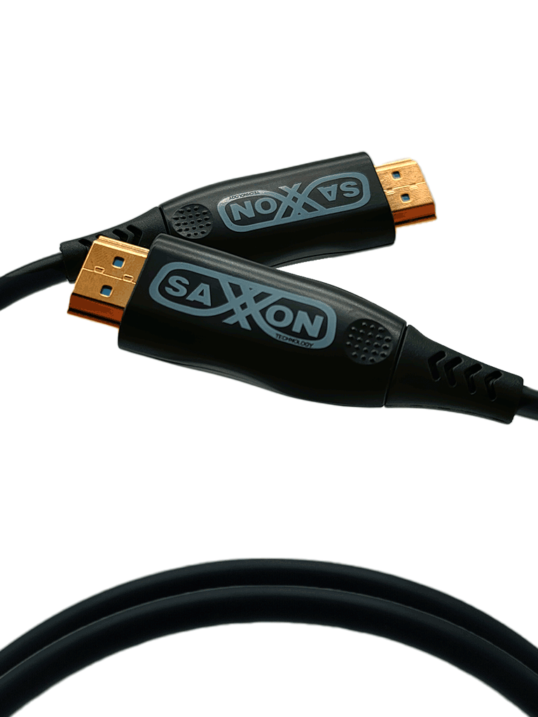 Cable HDMI de 10 Metros por Fibra Óptica 4K@60Hz Fibra 4 hilos + 7 hilos cobre estañado Compatible con HDMI 2.0 Alta velocidad 18 Gbps 3D HDR Caja de Aleación de Zinc Calidad Premium - SX-10HD-F047