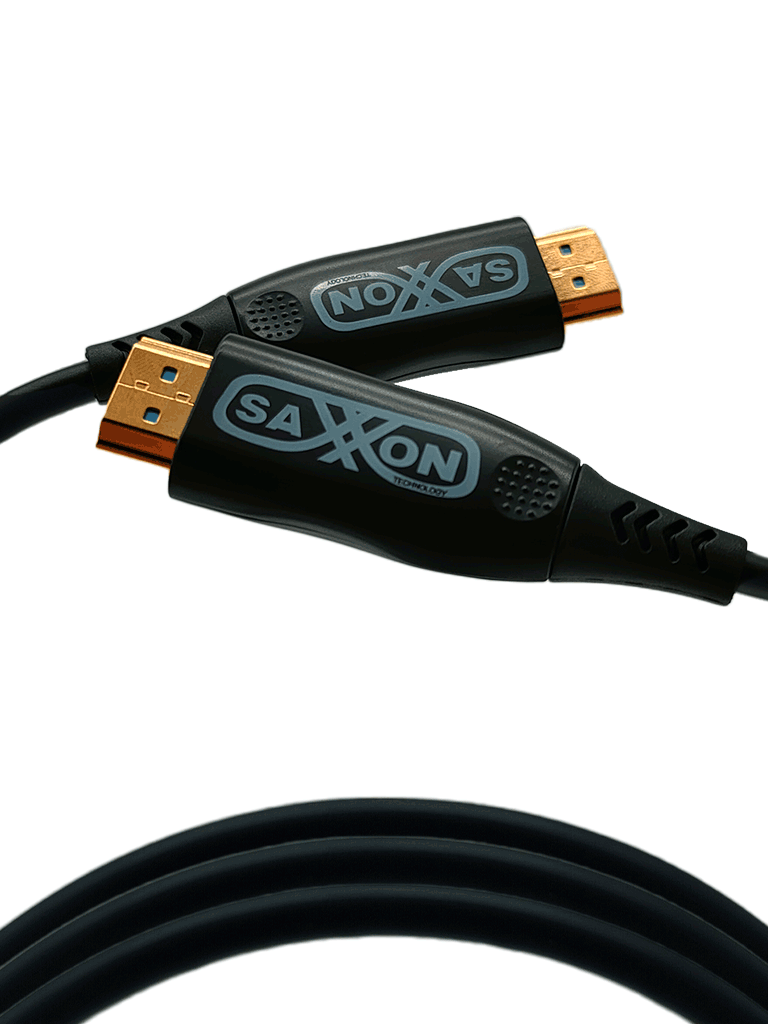 Cable HDMI de 20 Metros por Fibra Óptica 4K@60Hz Fibra 4 hilos + 7 hilos cobre estañado Compatible con HDMI 2.0 Alta velocidad 18 Gbps 3D HDR Caja de Aleación de Zinc Calidad Premium - SX-20HD-F047