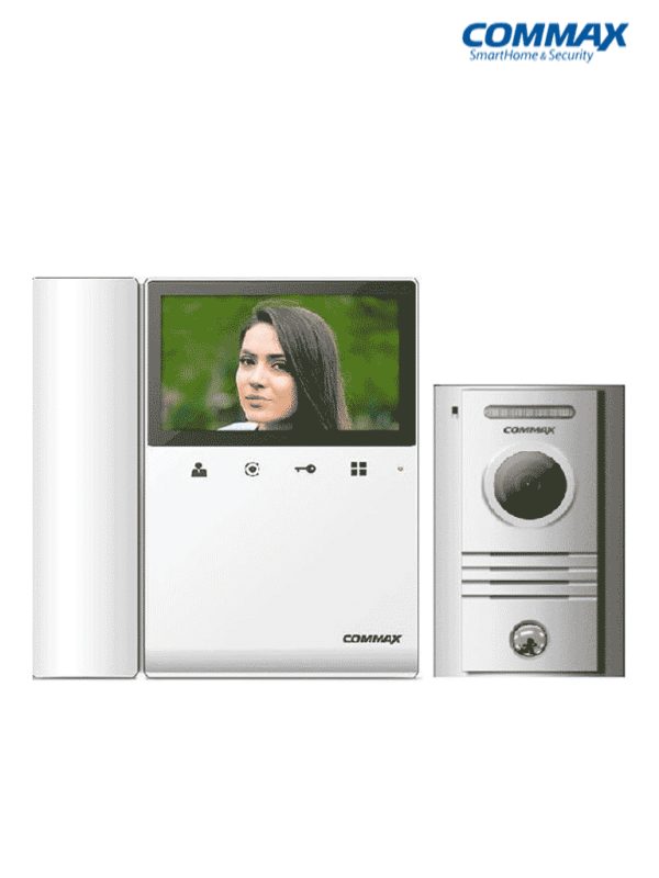 Kit de videoportero incluye monitor CDV43K2 de 4.3 pulgadas con auricular para respuesta con audio y video desde frente de calle DRC40K funcion de apertura de puerta soporta segundo monitor y auricular DP4VHP - CDV43KDRC40K