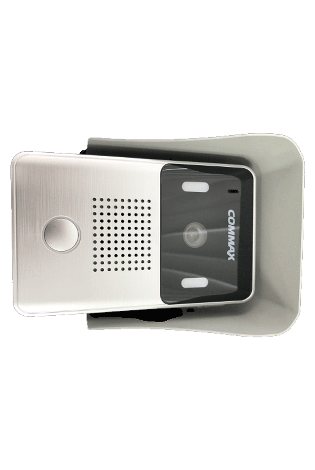 Frente de calle para videoportero compatible con monitores Commax uso en interior y exterior Soporta 2 monitores Salida de relay para función de apertura de puerta incluye cubierta metalica - DRC-4Y - R.S DRC-41CS - Imagen 6