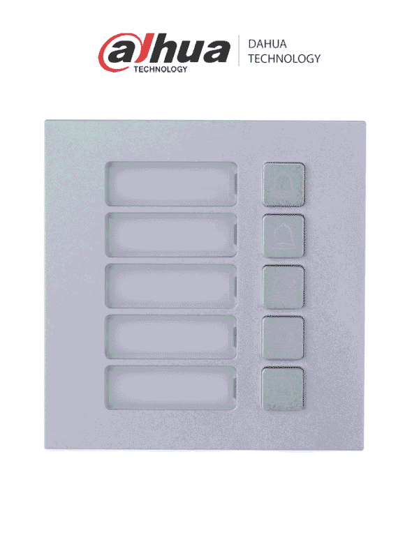 Modulo de 5 botones para frente de calle departamental - DHI-VTO4202F-MB5