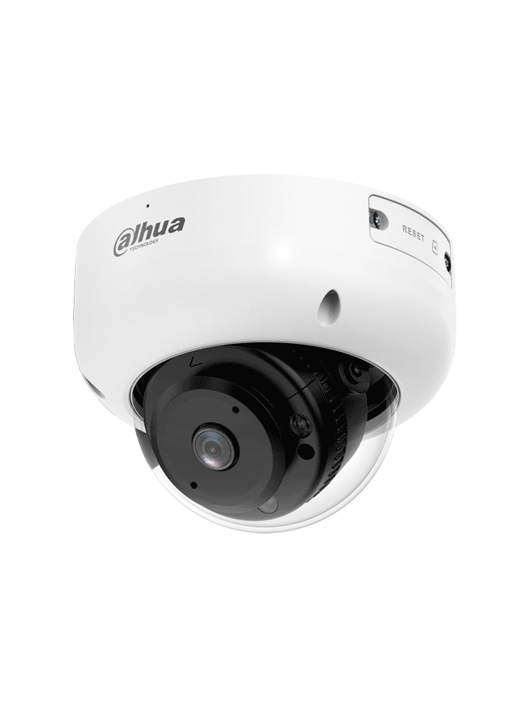 Cámara IP domo antivandálica de 4 MP con lente de 2.1mm visión nocturna de 15 m IA WizSense y protección perimetral Incluye PoE WDR H.265+ IP67 IK10 micrófono y entradas salidas de alarma - DH-IPC-HDBW3441R-AS-P - Imagen 3