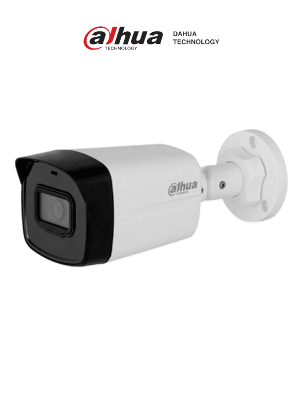 Camara IP Bullet de 2 MP lente 2.8mm 99° de visión IR 30 m IP67 y PoE Incluye DWDR 3D NR HLC BLC y compresión H.265+ para videovigilancia eficiente - DH-IPC-B1E20