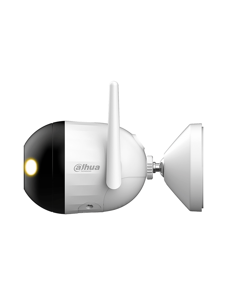 Cámara IP Bullet Wi Fi de 2 MP lente de 2.8mm Cuenta con Full Color + iluminación dual inteligente disuasión activa audio bidireccional micrófono y altavoz integrados 30 m funciones de IA y resistencia IP67 - DH-F2C-PV - Imagen 2