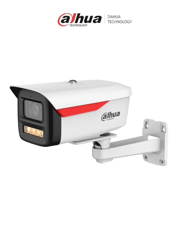 Cámara IP Bullet de 2MP Wiz Color WizSense equipada con IA SMD Plus Lente de 3.6 mm micrófono integrado Protección perimetral Ranura MicroSD WDR real de 120 dB y PoE Certificación IP67 - DH-IPC-HFW2249M-S-B-PRO