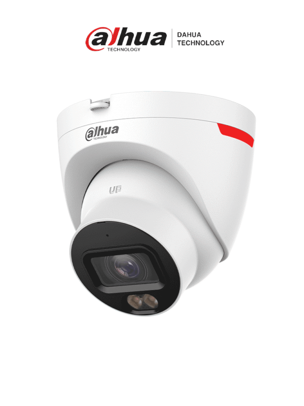 Cámara IP Domo de 4 MP ofrece tecnología WizColor y WizSense con IA SMD Plus lente de 3.6 mm micrófono integrado WDR 120 dB ranura MicroSD PoE y protección IP67 - DH-IPC-HDW2449T-S-PRO