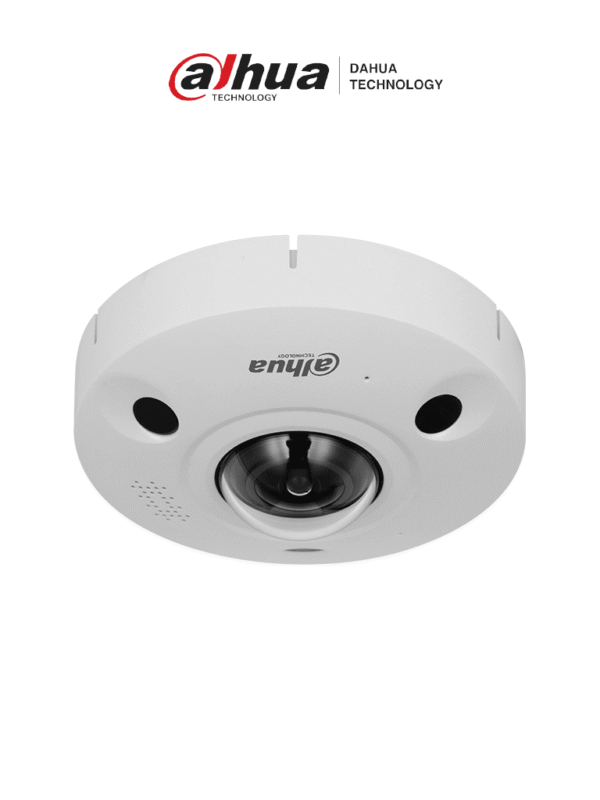 Cámara IP Domo Fisheye Antivandálica 4K 8 Megapíxeles Visión 360 grados H.265+ Audio HEAT MAP POE+ Heat Map Conteo de Personas Ranura MicroSD IP67 IK10 - DH-IPC-EBW8842-AS-IVC