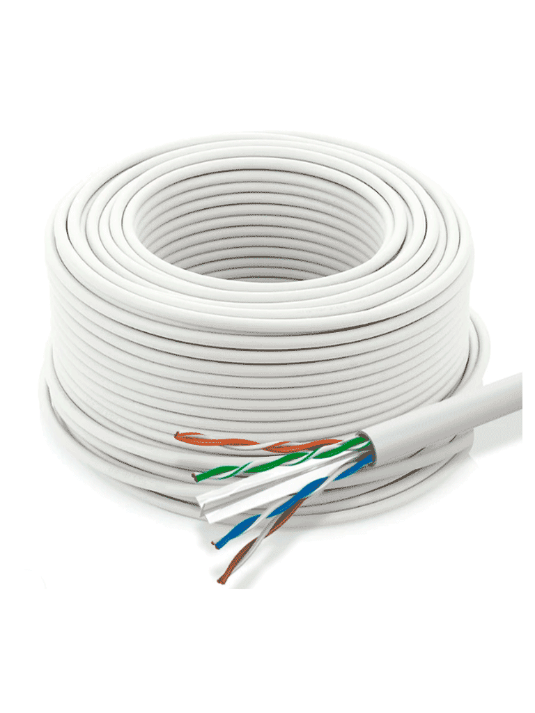 Bobina de 100 Mts de Cable UTP Cat6 100% Cobre Color Blanco Cubierta Retardante de Flama con Certificación CE CPR Eca Ideal para Video y Redes - DH-PFM920I-6UN-C-100 - Imagen 2