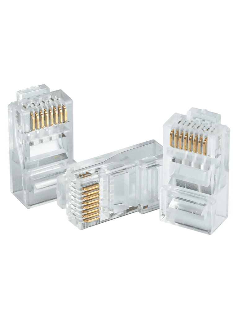 Caja con 100 Plugs RJ45 Cat5e Chapado de Oro de 15 U" Clasificación de Resistencia al Fuego UL94V-2 - DH-PFM976-531 - Imagen 2