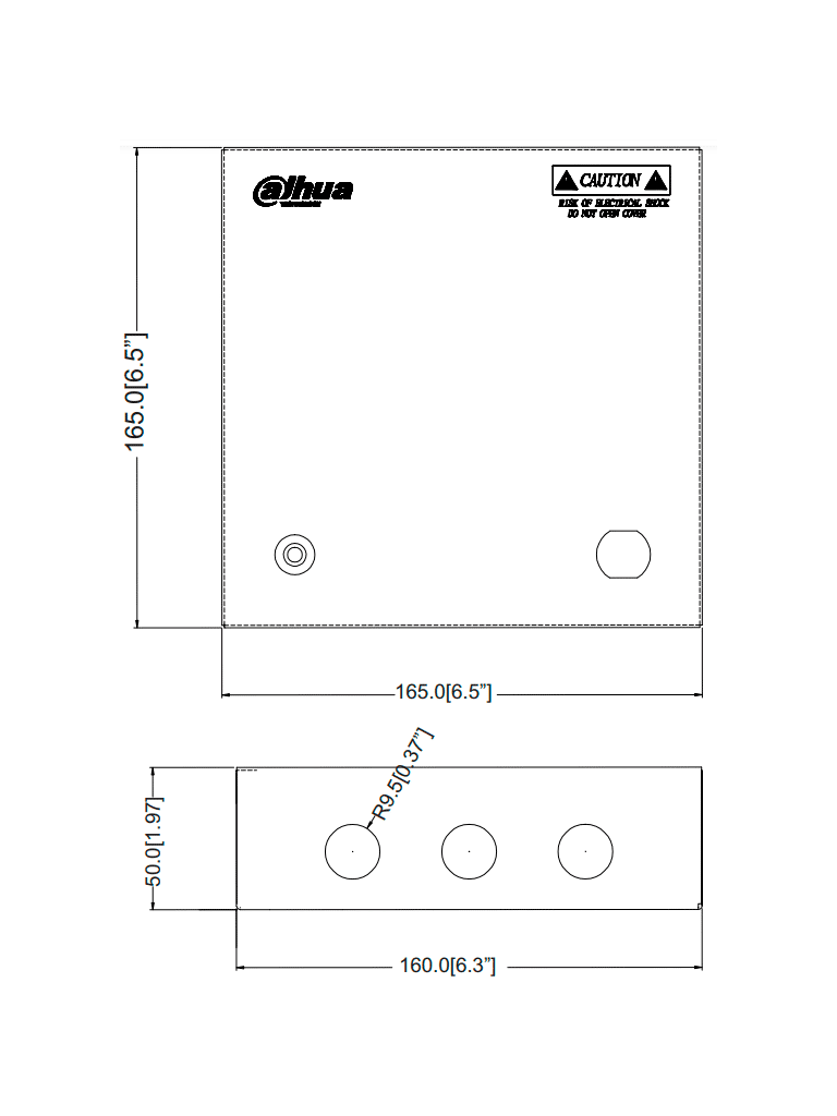 Fuente de Poder de 12 vcd 4 Amperes Para 5 Camaras Fusibles Intercambiables Proteccion contra Sobrecargas Color Blanco - DH-PFM340-5CH - Imagen 4