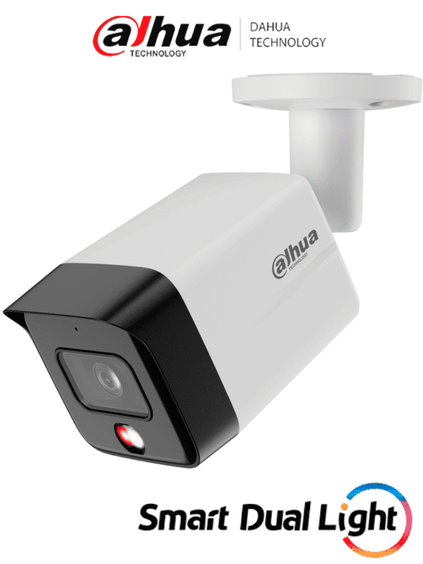 Cámara IP Bullet de 6 Megapixeles Iluminador Dual Inteligente WizSense Lente de 2.8mm 95 Grados de Apertura IR de 30 Metros SMD Micrófono Integrado WDR Real de 120 dB IP67 PoE - DH-IPC-HFW1639TC-A-IL