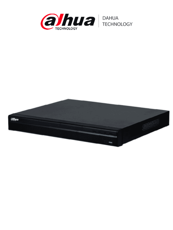 NVR de 8 MP 4k 16 Canales IP 16 Puertos PoE Rendimiento de 160 Mbps Smart H.265+ 2 Bahias de Discos Duros Salidas de Video HDMI&VGA 4&2 E&S de Alarmas Soporta cámaras WizSense H.265+ 4 canales SMD Plus - DHI-NVR4216-16P-4KS3