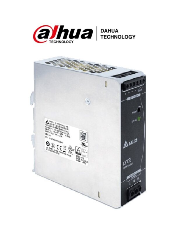 Fuente de Alimentación de 48 VDC 2.5 Ampers Instalación Sobre Riel Din para Switch PFS4210-8GT-DP - DRL-48V120W1AAD