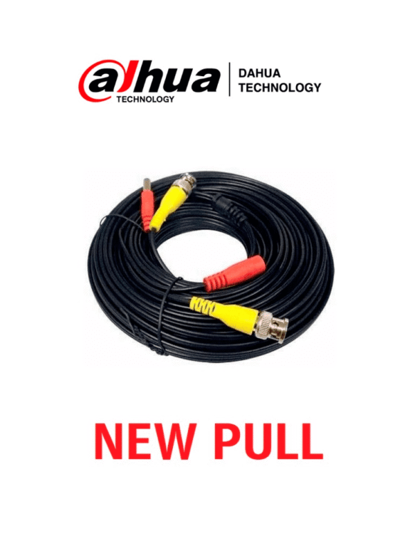 Cable Siames de 20 Metros Con conectores para Camaras Conector BNC y de Energía New Pull Sin Caja - CABLEKIT
