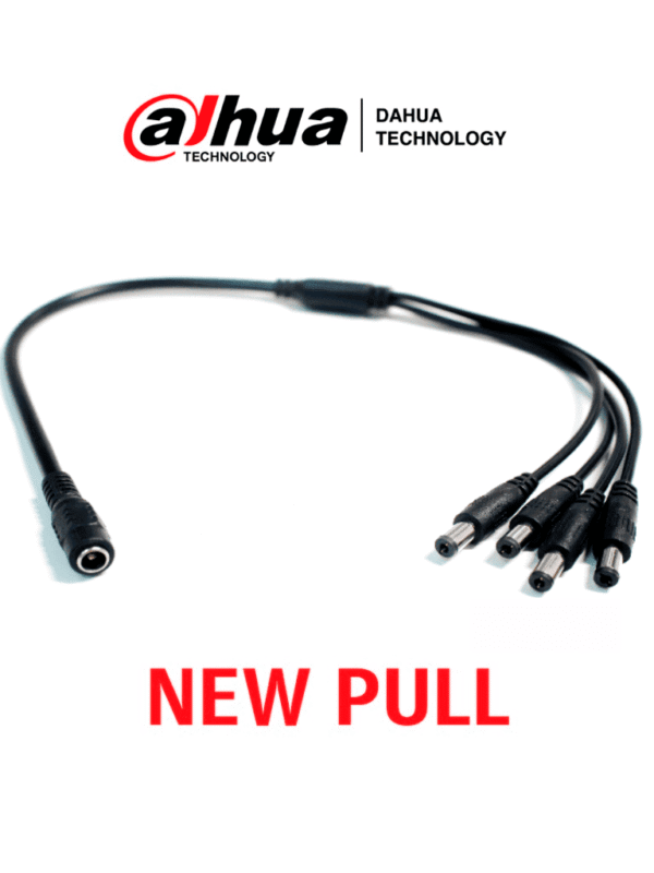 Divisor de Energía para Camaras 1 Entrada Hembra 4 Salidas Macho New Pull (Nuevo sin Caja) - PULPOKIT