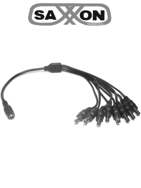 Divisor de Energía para 8 Camaras 1 Conector Hembra + 8 Conectores Macho 2.1mm - PSUWB10