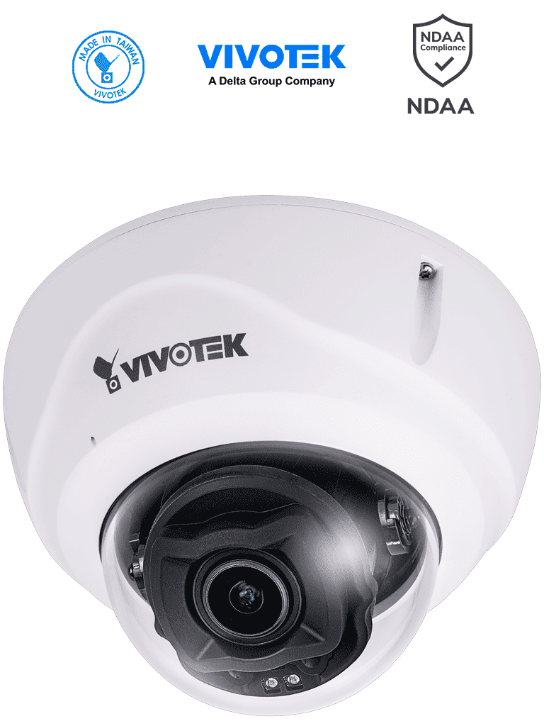 Camara IP VORTEX Premium Series Domo Exterior 5 Megapixeles Lente Varifocal 2.7 -13.5 mm IR 50 mts Microfono Integrado WDR Pro IP66 IK10 NDAA Almacenamiento Interno 256GB Advance AI - FD837-HTV