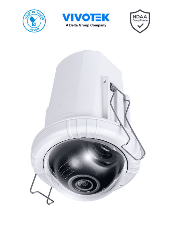 Camara IP Minidomo interior 5 Megapixeles Lente fijo 2.8mm WDR Pro Microfono Integrado SNV Ciberseguridad TM NDAA - FD9182-H