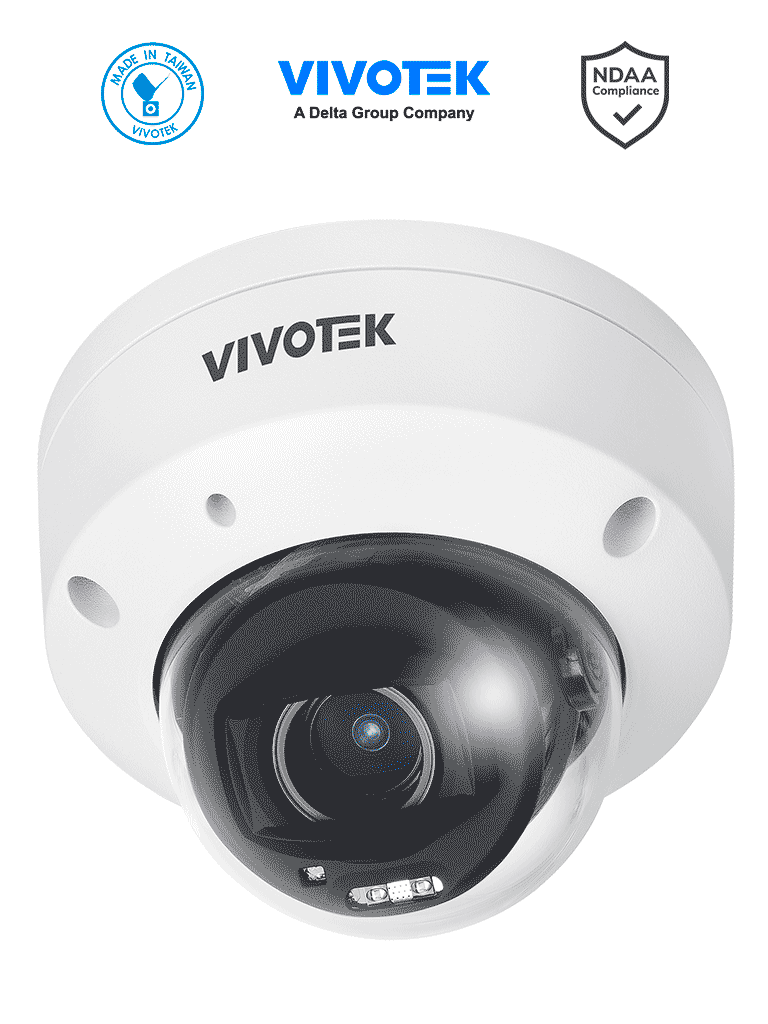 Cámara IP domo exterior 5 MP lente varifocal remoto 2.7-13.5mm Smart IR 30m WDR Pro Ciberseguridad Trend Micro IA Smart search Micrófono integrado IP66 IK10 NDAA ONVIF - FD9380-HTV-V2