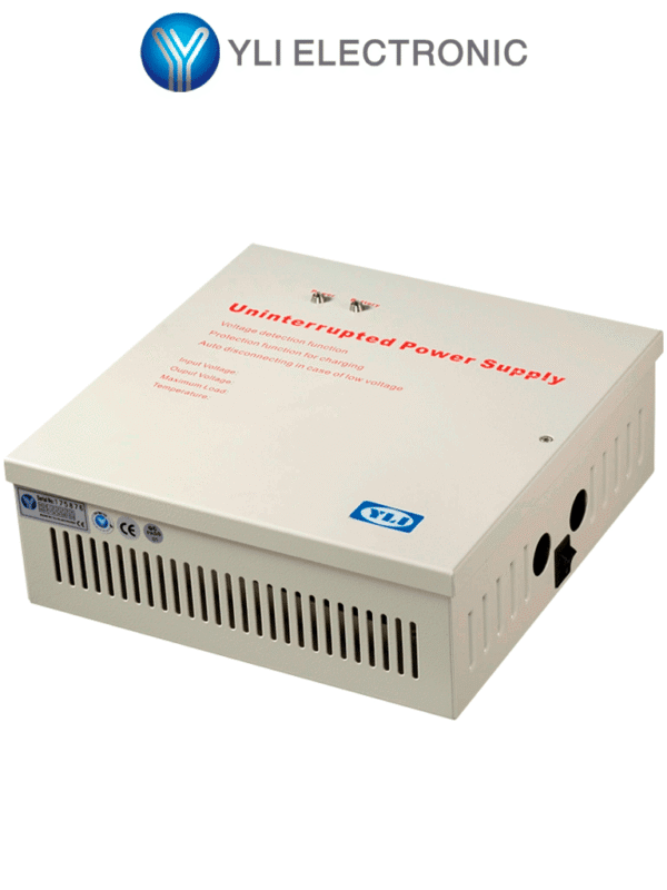 Fuente de Energía para Control de Acceso con Gabinete: Incluye Relevador NO/NC Protección contra Cortocircuitos y Soporte para Batería de Respaldo - YP-902-12-3