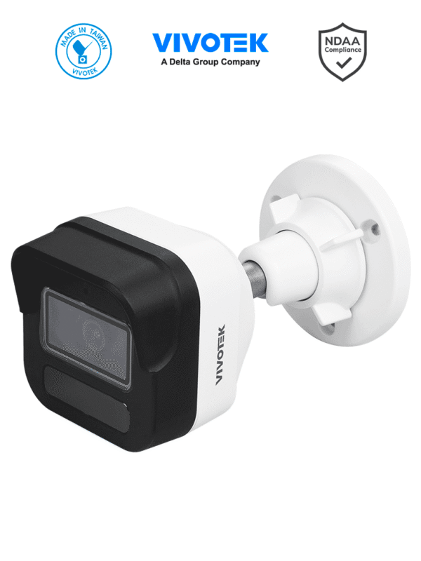 Cámara IP bullet exterior 5 MP H.265 Lente fijo 2.8mm Smart IR 30m WDR Pro IA Smart Search Microfono integrado Ciberseguridad Trend Micro Ranura MicroSD IP66 IK10 NDAA ONVIF - IB9380-HV-V2