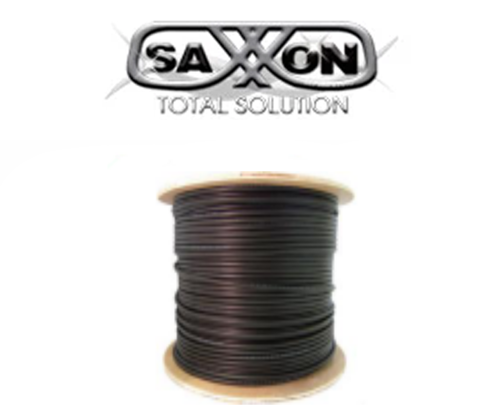 Bobina de Cable FTP Cat6 100% Cobre 305 Metros Blindado Color Negro Uso Exterior Ideal para Cableado de Redes de Datos y Video Cert ISO9001 UL RoSH - OFTPCAT6COPEXT - Imagen 3
