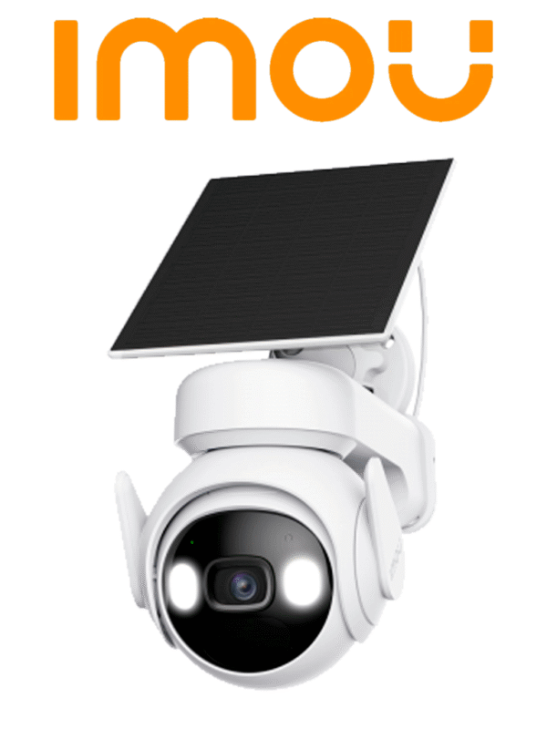 Kit de Cámara Wi Fi Cell PT de 3MP con panel solar lente de 3.6mm y 88° de apertura audio bidireccional y sensor PIR integrado para seguridad avanzada - KIT/IPC-K9EN-3T0WE/FSP12-TYPEC