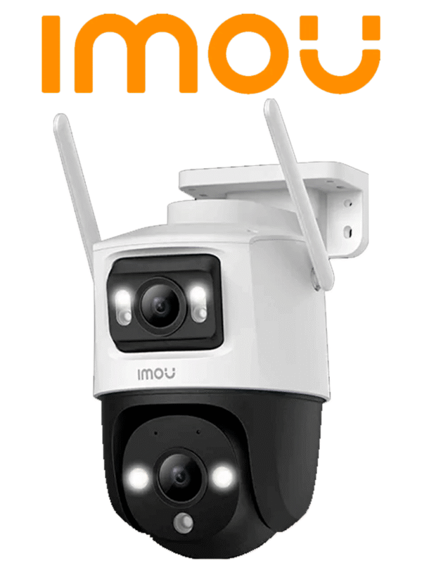 Cámara IMOU Cruiser IP PT Dual Wifi Full Color con lente Fijo de 5 Megapixeles + Lente PT 5 Megapixeles Cuenta con 30 m de Iluminación Nocturna y Audio Bidireccional con micrófono y tecnología IMOU Sense - IPC-S7XN-10M0WED