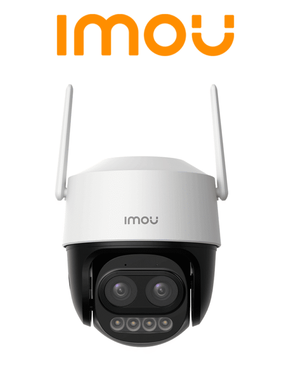 Cámara IMOU Cruiser Z IP PT Dual Wifi Full Color de 5MP Lente Fijo de 5 Megapíxeles IMOU Sense 56 Metros de Iluminación Nocturna Micrófono y Altavoz Integrados Audio Bidireccional 12X Zoom IP66 - IPC-S7DN-5M0WEZ