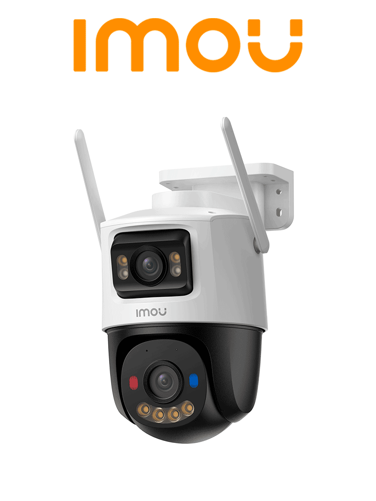 Cámara IMOU Cruiser IP PT Dual Wifi 6 8MP Lente Fijo de 4 MP + y Lente PT 4 MP Audio Bidireccional - IPC-S7XFN-8U0WED