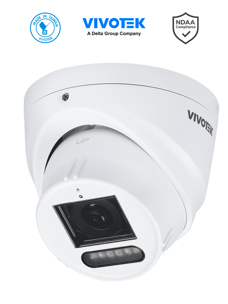 Camara IP domo exterior 5 MP Smart IR y Luz Blanca 30mts WDR Pro Lente Fijo 2.8mm Micrófono Integrado Smart VCA Deep Search Protección IP66 IK10 SNV Ciberseguridad Trend Micro NDAA ONVIF - IT9383-HVW