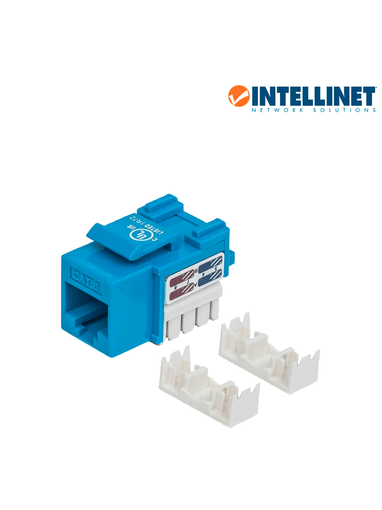 Jack RJ45 CAT6 Keystone de impacto 110 color azul - 210737