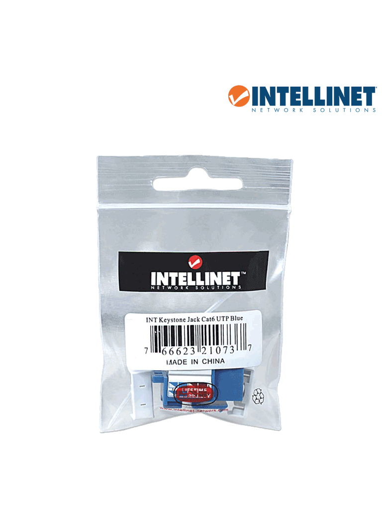 Jack RJ45 CAT6 Keystone de impacto 110 color azul - 210737 - Imagen 2