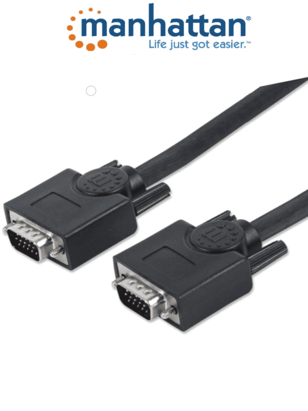 Cable de 1.8 Metros Para Monitor SVGA HD 15 Macho a HD 15 Macho Color Negro - 311731
