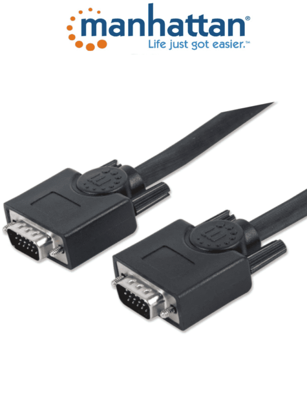 Cable de 7.5 Metros Para Monitor SVGA HD 15 Macho a HD 15 Macho Color Negro - 372978