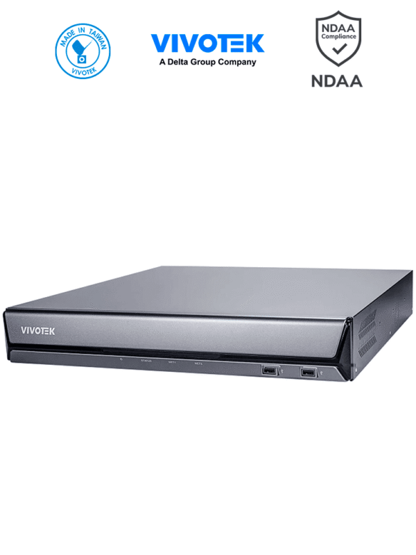 NVR 16 Canales 16 Puertos PoE 4 Bahias de Discos Deep Search Smart VCA Search Ciberseguridad Trend Micro Salida HDMI 4K Centralizacion con VAST 2 VSS Gestión PoE Grabacion de 192Mbps ONVIF NDAA - ND9442P