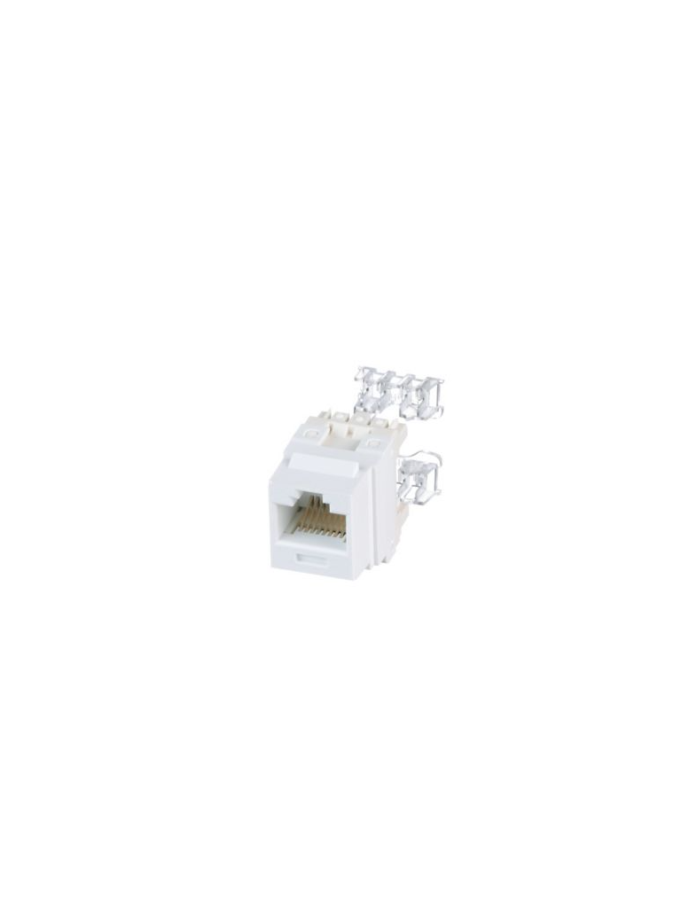 Jack UTP RJ45 Tipo Keystone Categoría 6 Blanco - NK688MWH
