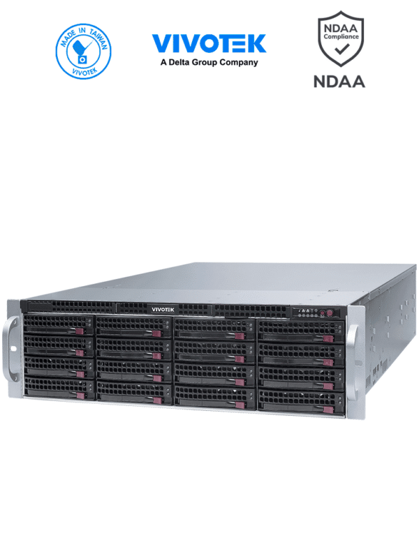 Grabador NVR 64 canales 16 bahias VSS Pro integrado Deep Search Salida HDMI Doble fuente de energía 512Mbps Expandible a 192 canales ONVIF - NR9682-v3