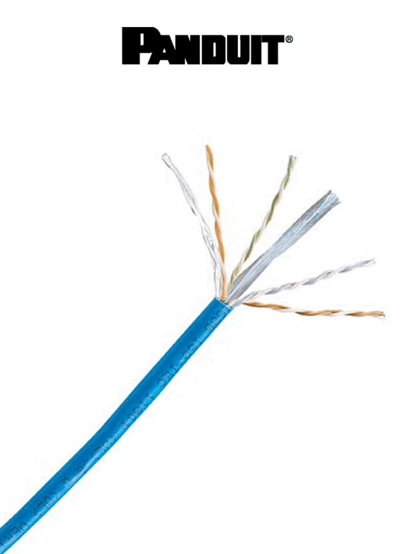 Bobina de Cable UTP 100% cobre NetKey Caja con 1 000 Pies (305 metros) 4 pares 24 AWG Categoría 6 Azul - NUC6C04BU-FE