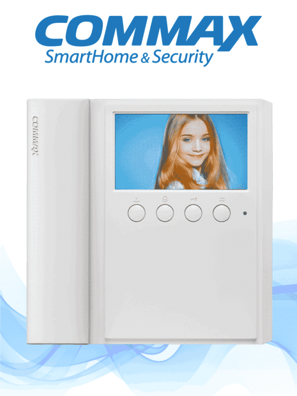 Monitor de 4.3 pulgadas con auricular conexión a 4 hilos con frentes de calle residencial DRC40K y departamental CMP4BCT para solución departamental - CMV-43A