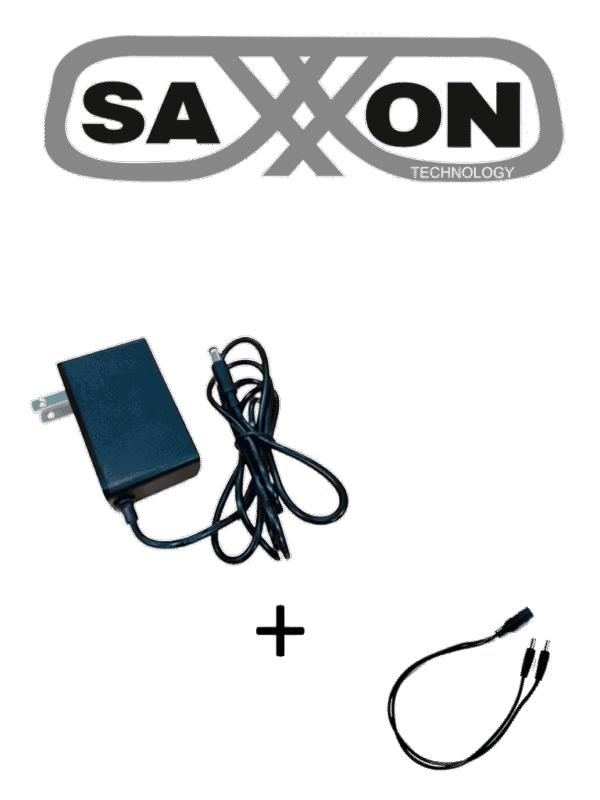 Fuente de Poder Regulada 12VCD 2 Amper + 1 Divisor de Energía 2 Conectores macho - KA24D1202000USHPAQDIV