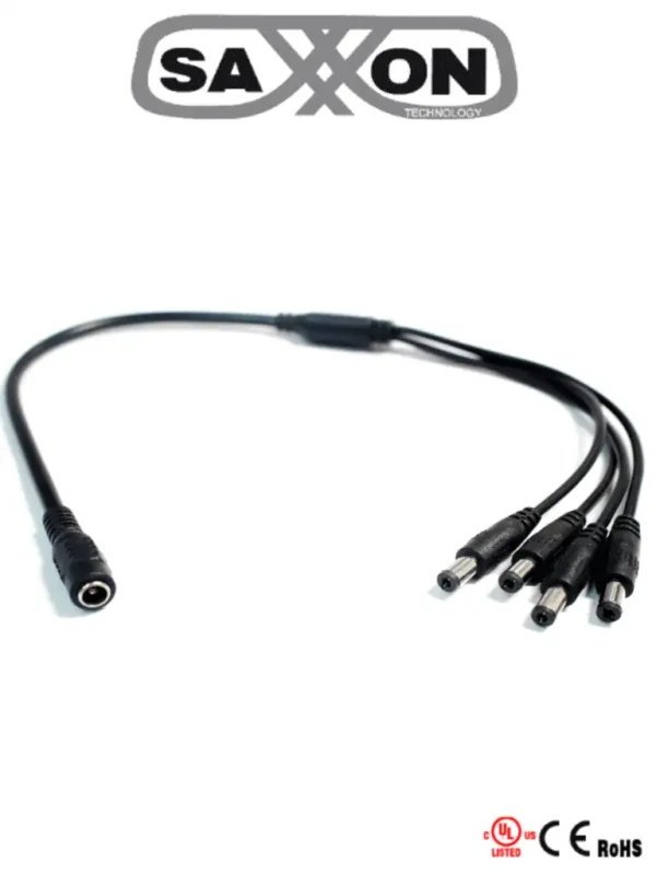 Divisor de energía Tipo pulpo 1 Conector hembra 4 Conectores macho Cable de cobre - SX-F54
