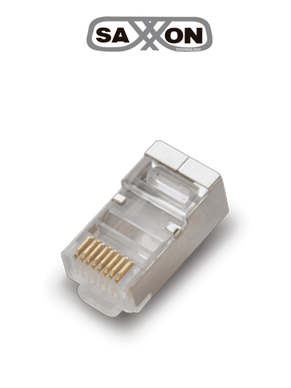Conector plug RJ45 para cable UTP con guía CAT 6 Blindado Paquete 100 piezas - S901E
