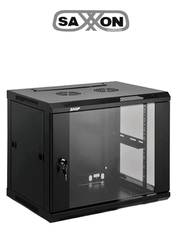 Gabinete de pared de 12 UR fijo capacidad de carga de 60 Kg Dimensiones: 60x60x63.5 cm - SA.6612.01