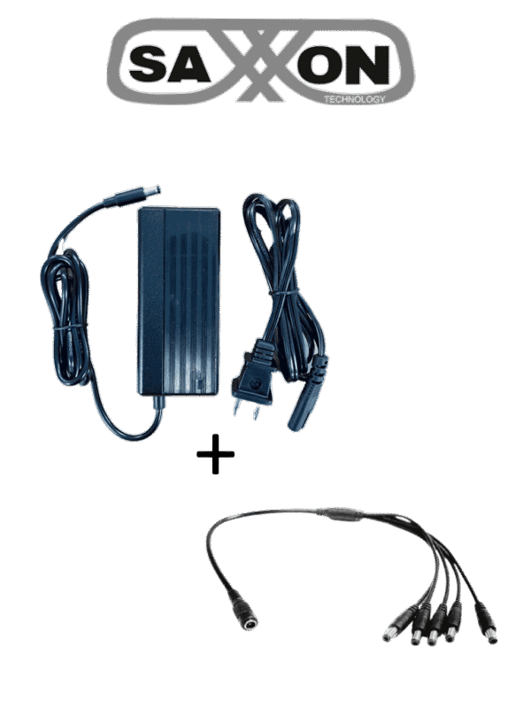 Fuente de Poder Regulada 12VCD 3Amper + 1 Divisor de Energía 5 Conectores macho - KA3602SXF54PAQDIV5